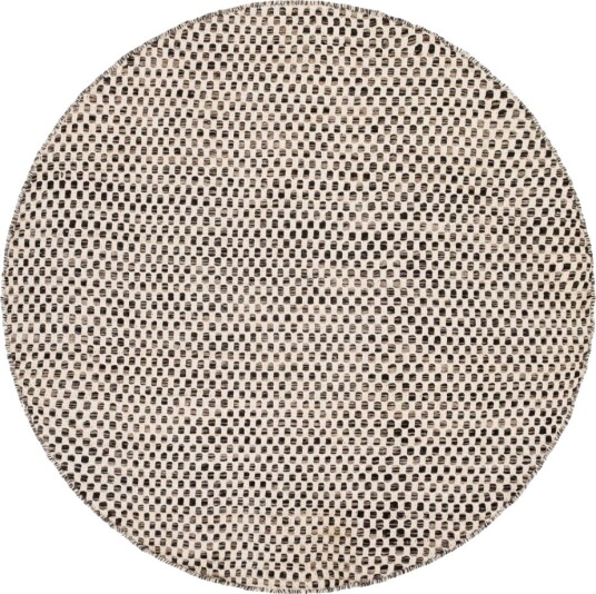 Runde tepper Jenim svart/hvit Størrelse: Ø 160 cm