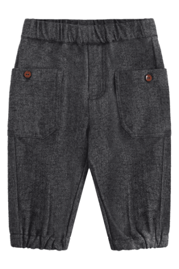 Hust And Claire Hust & Claire Tue Herringbone penbukse til barn grey blend 92