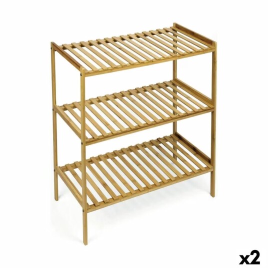 Hyller Confortime Natural Bamboo 70 x 35 x 76,2 cm 2 enheter