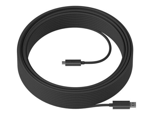 Logitech Strong 25m USB-C Kabel 3.2 Gen 2 for Videokonferanse