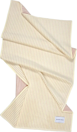 Maison Deux Stripes Color Butter Yellow Pink Pink 50X 100CM Maison Deux Stripes Color Butter Yellow Pink Pink 50X 100CM