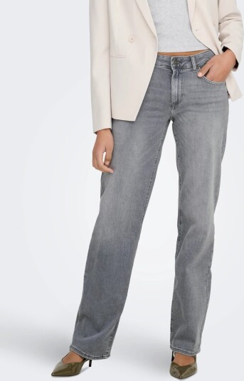 ONLY Onlblush Mid Straight Dnm Tai0918 Noos Grey XS x 34