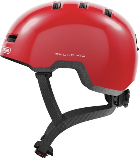 Abus Skurb Kid Sykkelhjelm Shiny Red Abus Skurb Kid Sykkelhjelm Shiny Red
