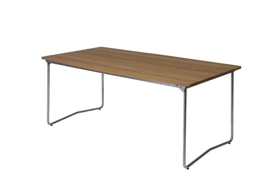 Grythyttan Stålmöbler Bord B31 Oljet eik/galvanisert stål 170 x 92 cm Natur