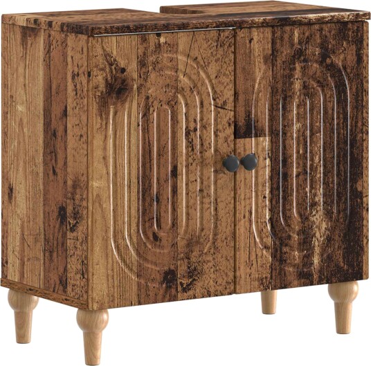 vidaXL Baderomsvaskeskap ALKMAAR Gammelt tre 59,5 x 31,5 x 59 cm