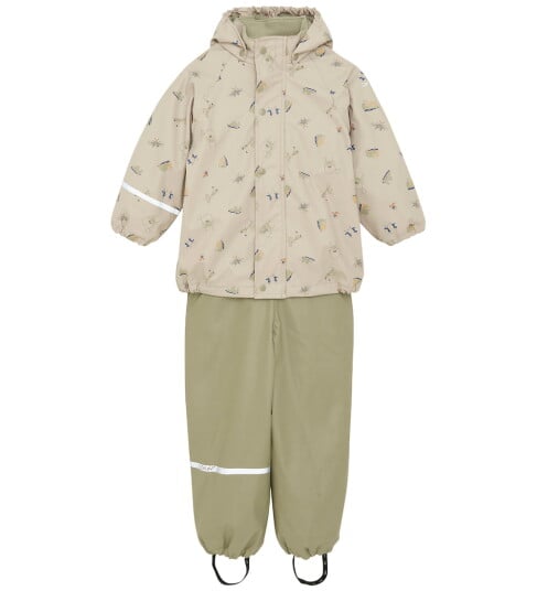 CeLaVi White Pepper Regntøy Sett Aop W. Fleece 80