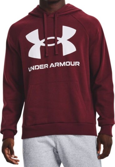 Under Armour Men's UA Rival Fleece Big Logo Hoodie Rød S Man Under Armour Men's UA Rival Fleece Big Logo Hoodie Rød S Man