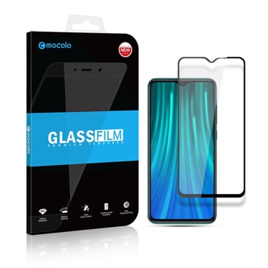 MOCOLO Xiaomi Redmi Note 8T Mocolo Skjermbeskytter - Full Fit - Svart Ramme MOCOLO Xiaomi Redmi Note 8T Mocolo Skjermbeskytter - Full Fit - Svart Ramme