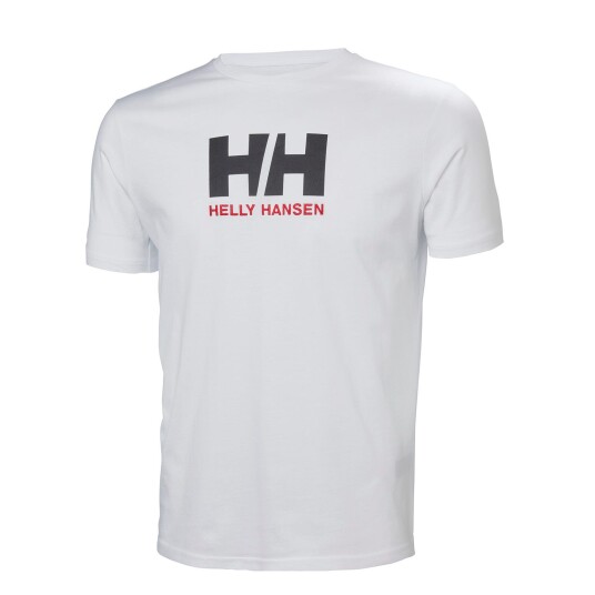Helly Hansen Herre HH Logo Klassisk-fit Komfort T-skjorte Hvit S GråS