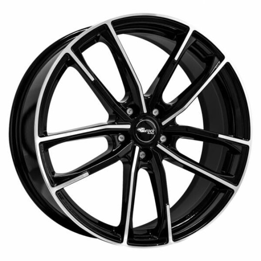 Brock B38 Black Polished 8x19 5x112 ET50 B57.1 Brock B38 Black Polished 8x19 5x112 ET50 B57.1