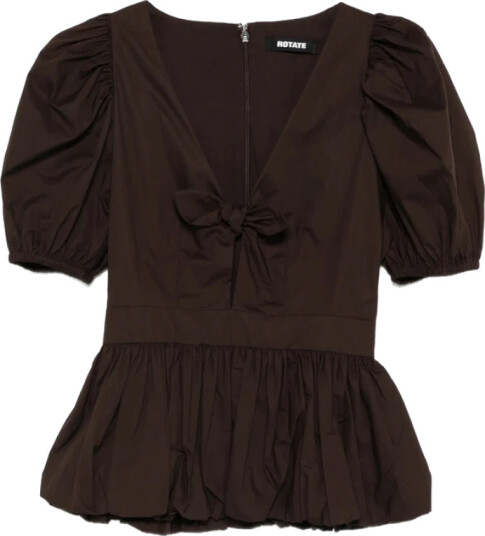 Rotate Birger Christensen Dame Bluser & Skjorter Brun S,