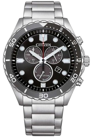 Citizen Herreklokke AT2568 82E Eco Drive Sort/Stål Ø43 mm Citizen Herreklokke AT2568 82E Eco Drive Sort/Stål Ø43 mm