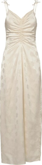 ROTATE Drapey Slip Dress   Cream   38