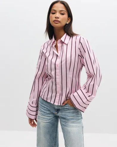 Neo Noir - Rosa - Rosa Wide Stripe Shirt