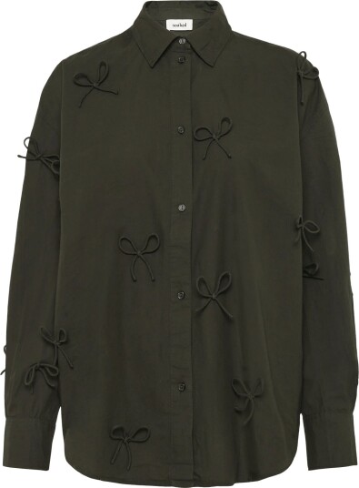 Soaked Sljoa Bow Shirt   Khaki green   L