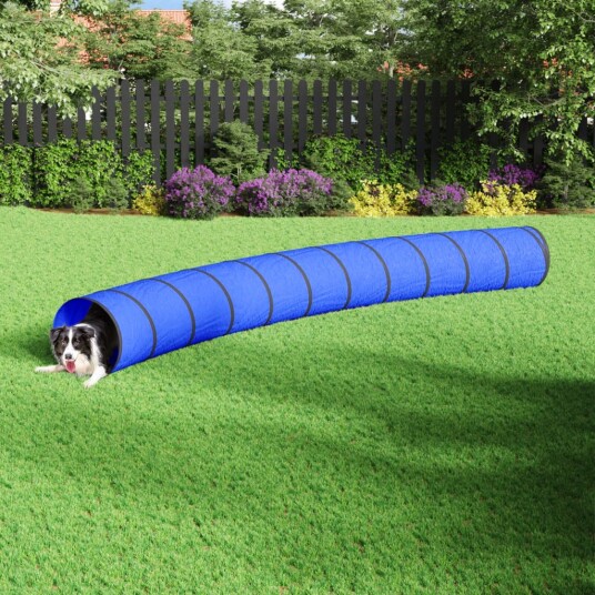 vidaXL Hundetunnel blå Ø 55x500 cm polyester vidaXL Hundetunnel blå Ø 55x500 cm polyester