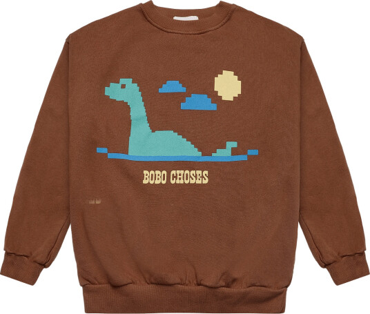 Bobo Choses Bobo Choses Lake Monster Sweatshirt Brown 155