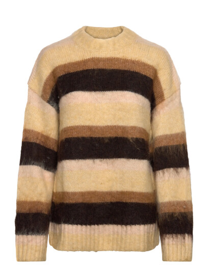 Monki Chunky Knitted Sweater - Beige - L
