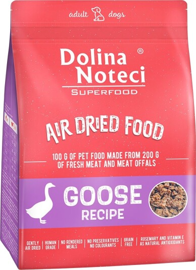 Dolina Noteci Tørrfôr Voksen Superfood Med Gås 2 X 1 kg Dolina Noteci Tørrfôr Voksen Superfood Med Gås 2 X 1 kg