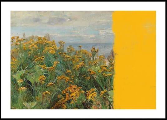 yellow modern landscape collage Poster Plakat / 100x150cm yellow modern landscape collage Poster Plakat / 100x150cm