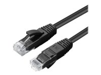 MicroConnect - Koblingskabel - RJ-45 (hann) til RJ-45 (hann) - 1.5 m - 5 mm - UTP - CAT 6a - halogenfri, innendørs, formstøpt, rund, uten hindringer - svart MicroConnect - Koblingskabel - RJ-45 (hann) til RJ-45 (hann) - 1.5 m - 5 mm - UTP - CAT 6a - halogenfri, innendørs, formstøpt, rund, uten hindringer - svart
