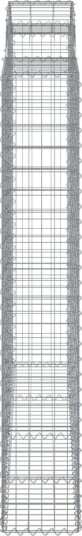 vidaXL Gabionkurver buede 4 stk 200x50x180/200 cm galvanisert jern