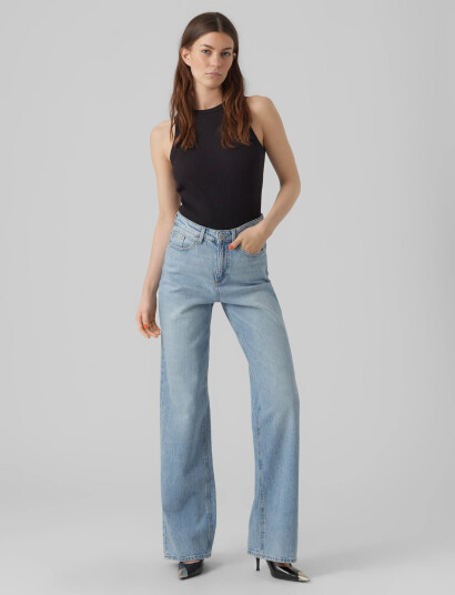 Vero Moda Vmtessa Hr Wide Jeans Ra339 Ga Noos Blue 25 x 32