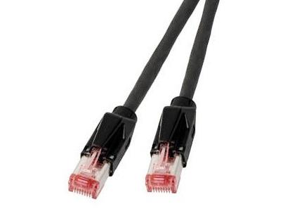 EFB ELEKTRONIK SFTP Patch Cat.6A -  5,0 m Sort LSZH Nettverkskabel 1000MHz AWG27 PIMF