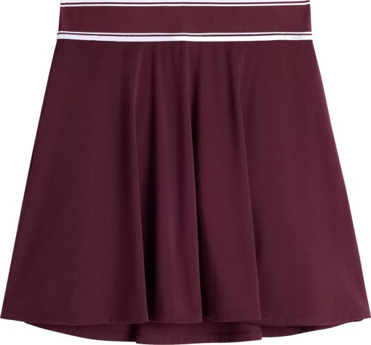 J.Lindeberg Aella Flared Skirt Skjørt & kjoler Winetasting Medium