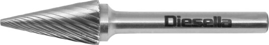 Diesella Fresespiss HM Ø6x13 mm form M (Single cut) med Ø6 mm skaft