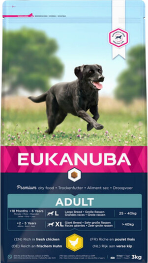 Eukanuba Adult Large Tørrfôr Til Voksne Hunder 18 kg