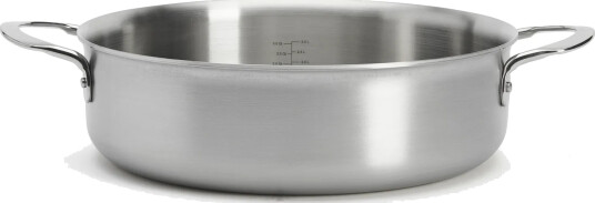 De Buyer Alchimy rak sautépanne rustfritt stål Ø28 cm De Buyer Alchimy rak sautépanne rustfritt stål Ø28 cm
