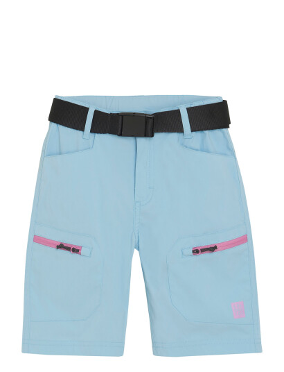 Color Kids Shorts Outdoor W. Zip Pockets Blue 116