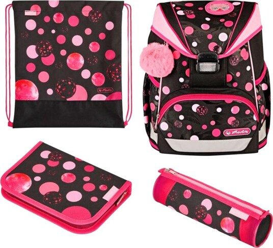 Herlitz UltraLight Plus Skolesekksett 15 Liter Cats & Dots Herlitz UltraLight Plus Skolesekksett 15 Liter Cats & Dots
