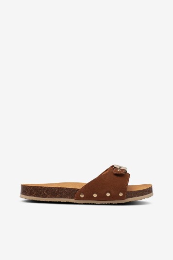 Scholl Iconic Sandaler SL Pescura Margot Suede Brun