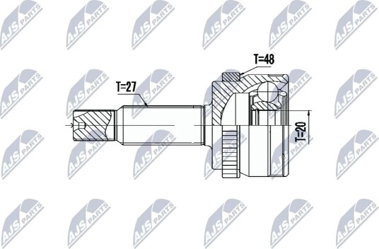 Nty Drivknute drivaksel NTY NPZ HY 550