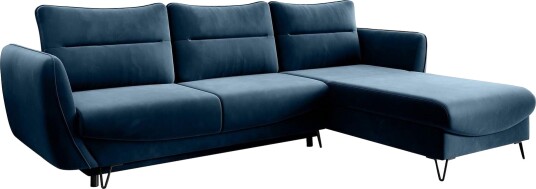 Lence Sovesofa m. Divan Oppbevaring Mørkeblå