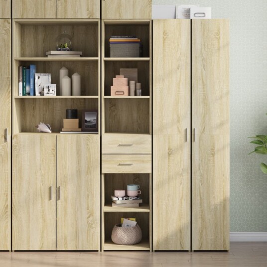  Hylle sonoma eik 40x42,5x185 cm konstruert tre 8721102655326