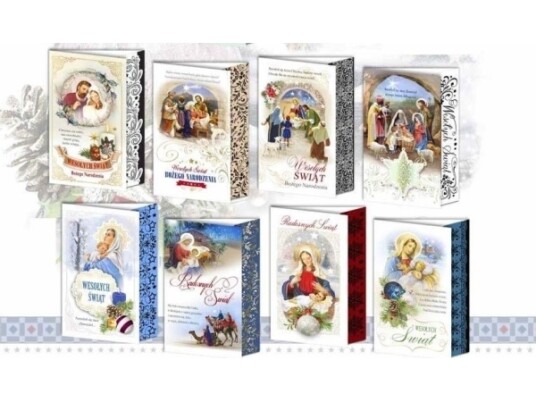 Top Graphic Kort B6 Julereligion Klistremerke 10 Stk