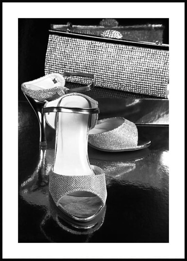 Glamorous Night Accessories B&W Plakat Plakat / 40x50cm