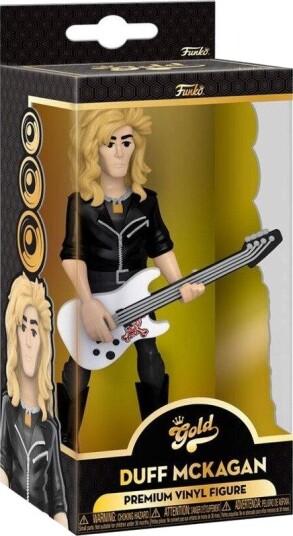 Northix Guns N Roses Duff Vinyl Gull Figur samleobjekt leketøy