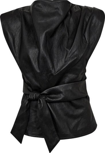 Co" Couture Gittcc Pleat Top   BLACK   S