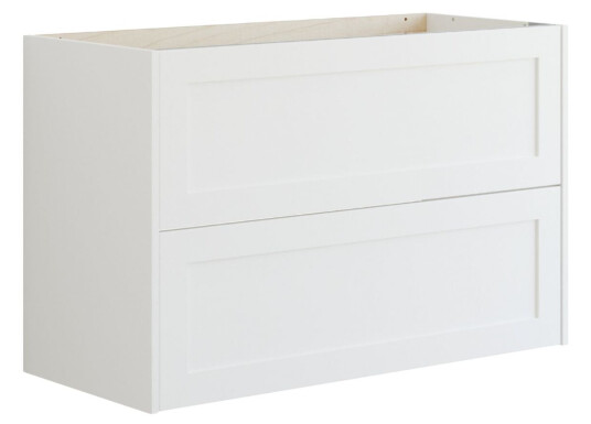Dansani Inzo Classic Ramme Servantskap 2 Skuff B60 120xh64xd44cm Hvit Matt / 100cm