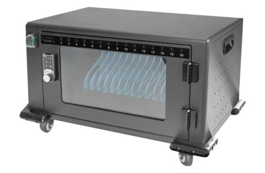 Digitus Låseskap for 16 Nettbrett/Notater, svart metall - DN-45003