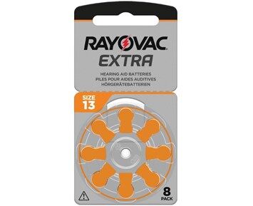 Rayovac Extra 13 Oransje 8-pk Høreapparatbatterier Rayovac Extra 13 Oransje 8-pk Høreapparatbatterier