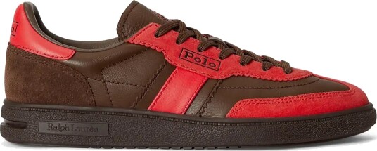 Polo Ralph Lauren Bedford Suede Sneaker Red 35.5