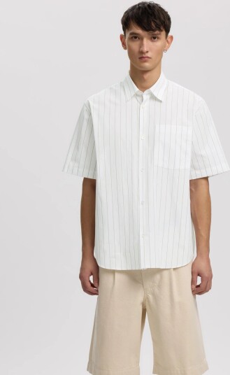 Annarr Anraslund Classic Stripe Ss Shirt White L