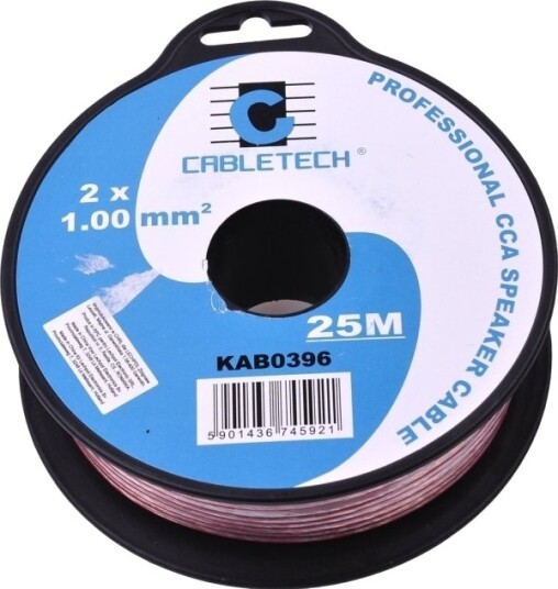 Cabletech Cca Høyttalerkabel 1,0 Mm 25 M