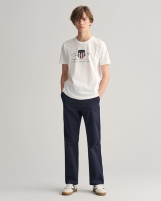 Chinos i normal passform til gutter MARINE 158/164