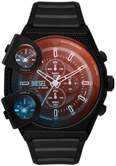 Diesel Herreklokke DZ7474 Sideshow Flerfarget/Gummi Ø51 mm Diesel Herreklokke DZ7474 Sideshow Flerfarget/Gummi Ø51 mm